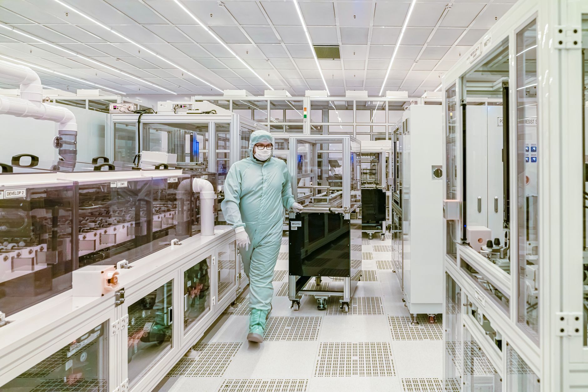 Semiconductor cleanroom worker, representative of the Dholera Tata fab